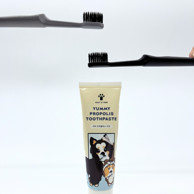 Dog toothpaste and toothbrush bundle for medium to big dogs in Singapore