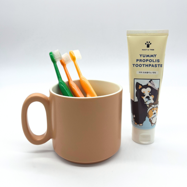 Dog toothpaste and toothbrush bundle for small to medium dogs in Singapore